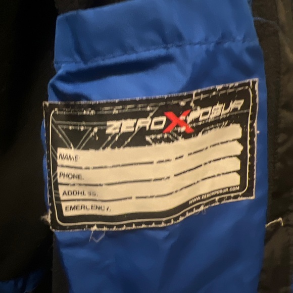 ZeroXposur YOUTH Boys Winter Puff Jacket Coat Blue Black Size Youth Large 14/16 - Picture 6 of 9